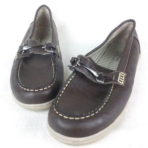COLE HAAN Trip  Brown Horsebit Loafer Moccasins